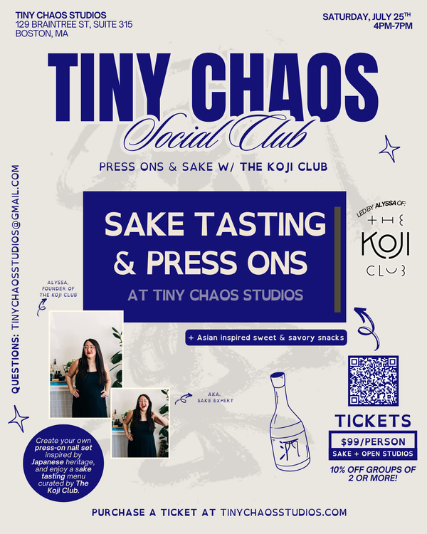 Sake Tasting & Press Ons with The Koji Club