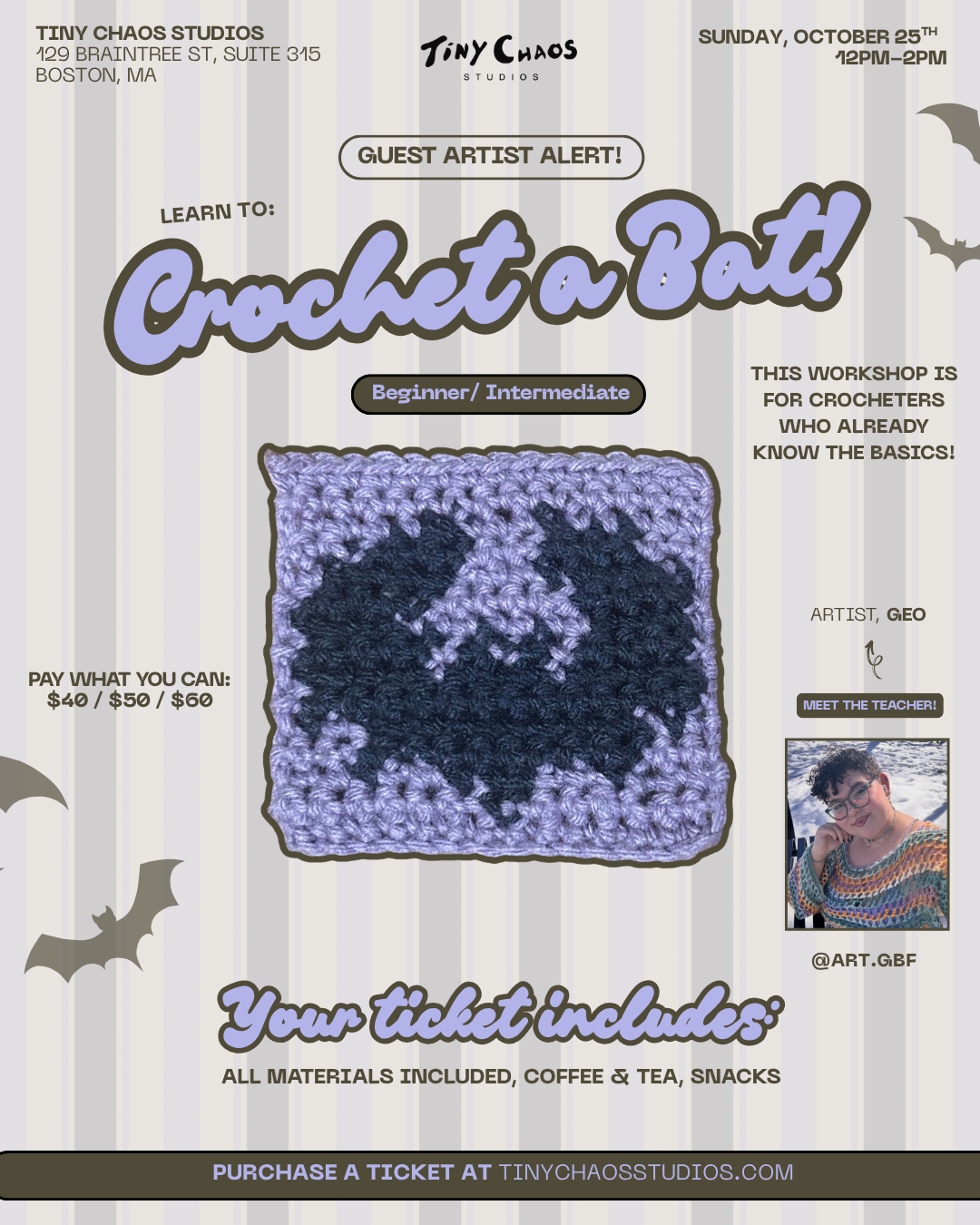 The Bat Pouch: Crochet Class!