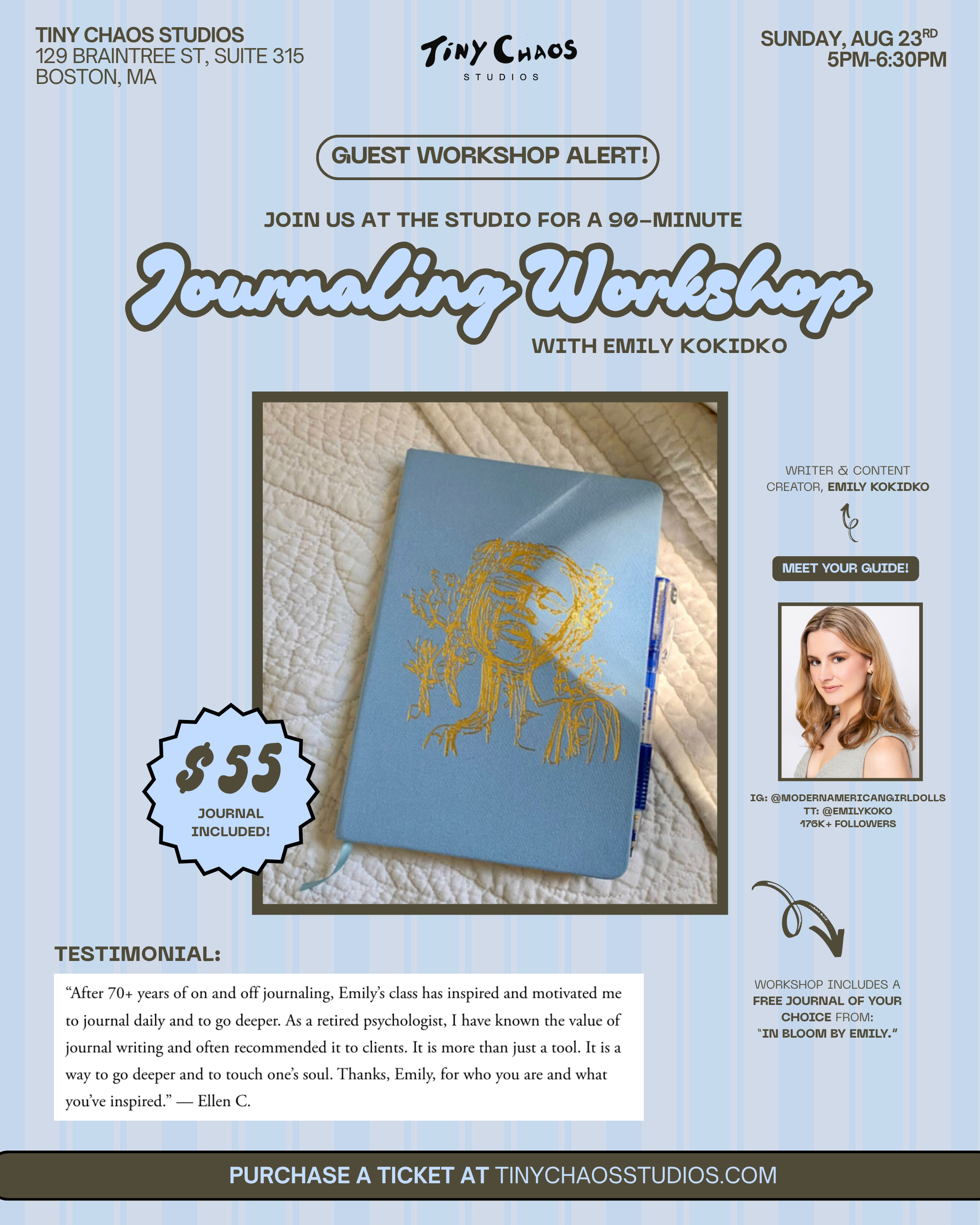 Journaling Workshop with Emily Kokidko