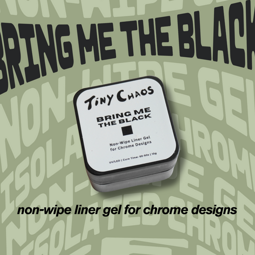 Bring Me The Black: Non-Wipe Liner Gel for Isolated Chrome Designs image 0