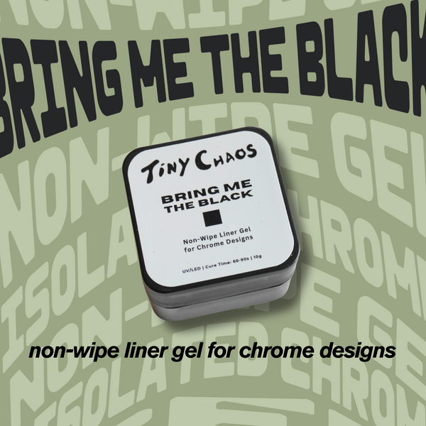 Bring Me The Black: Non-Wipe Liner Gel for Isolated Chrome Designs image 0