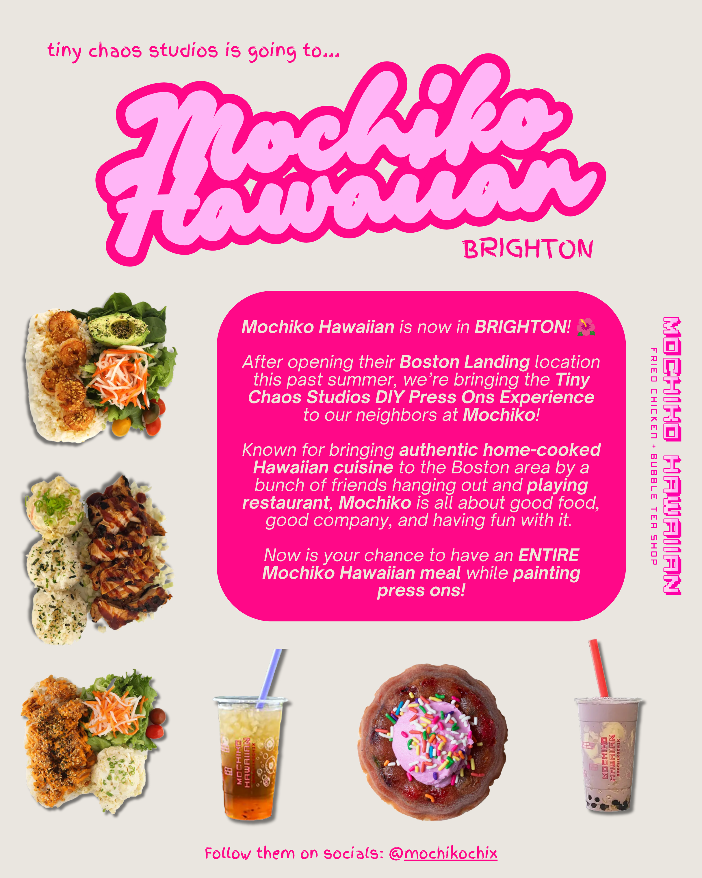 Tiny Chaos x Mochiko Hawaiian Brighton