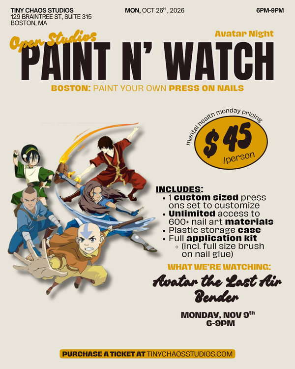 Paint n' Watch: Avatar the Last Air Bender - Open Studios