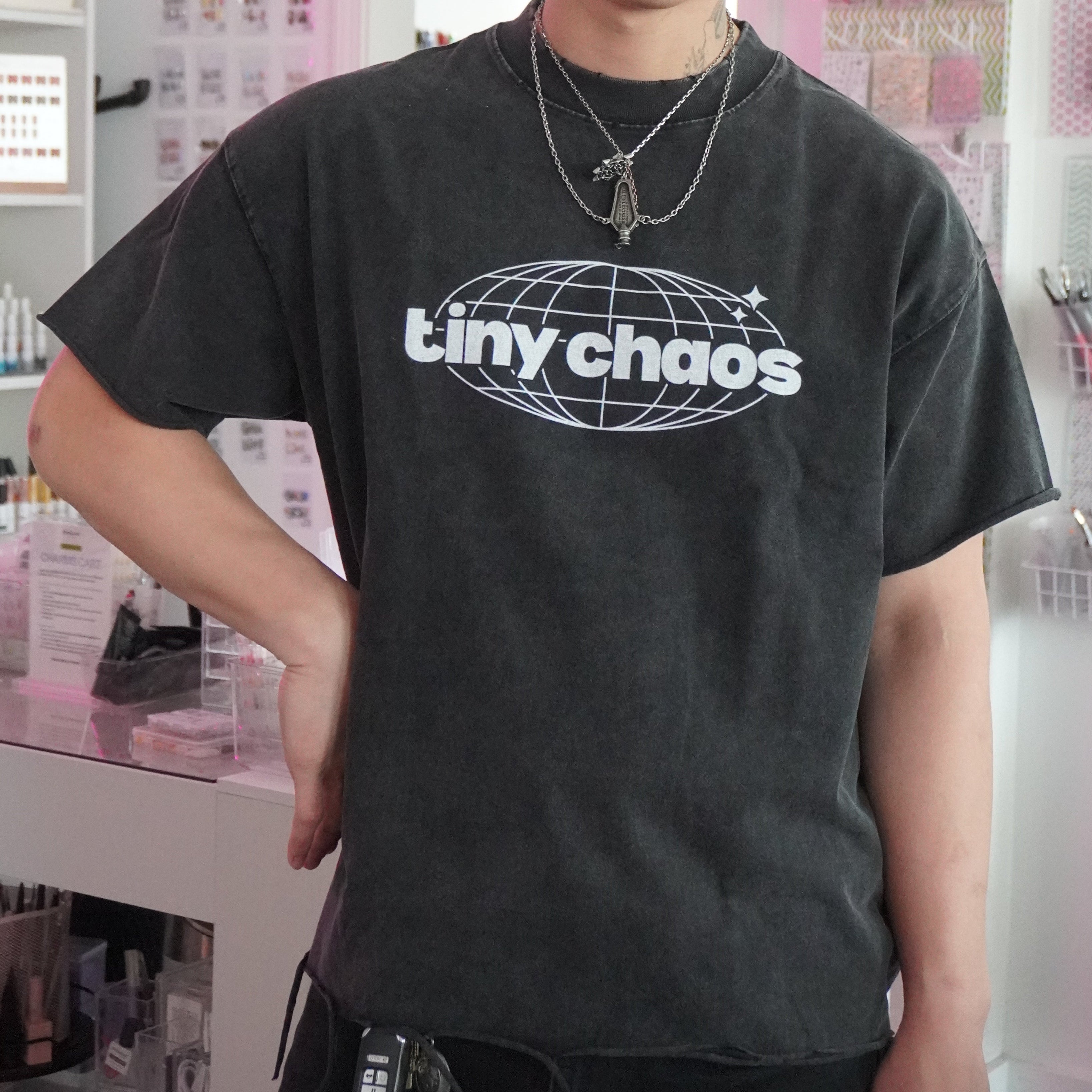 Chaotic Evil - Heavyweight Distressed Boxy Tee (Pre-Order)