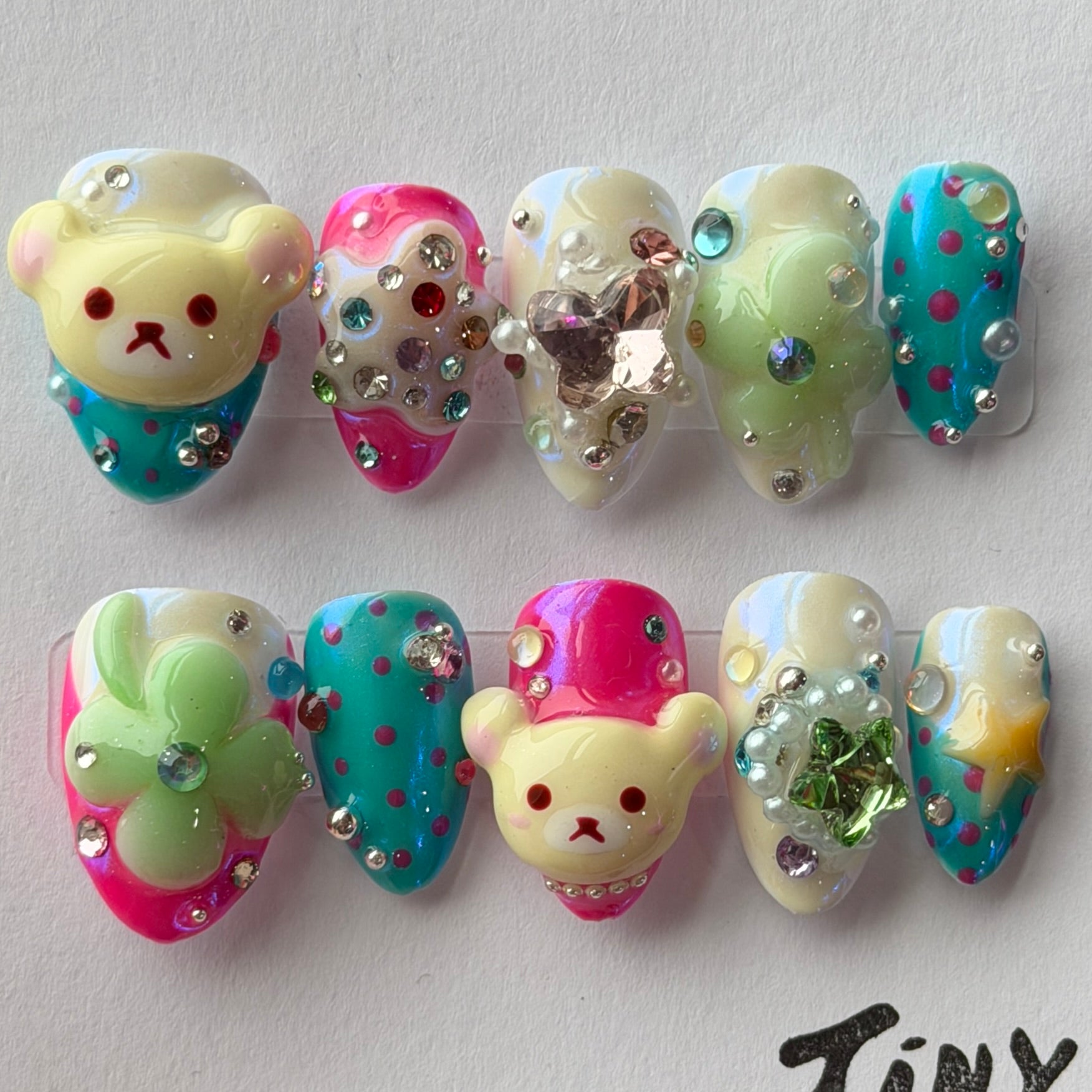 Press Ons Class: Bejeweled Rilakkuma