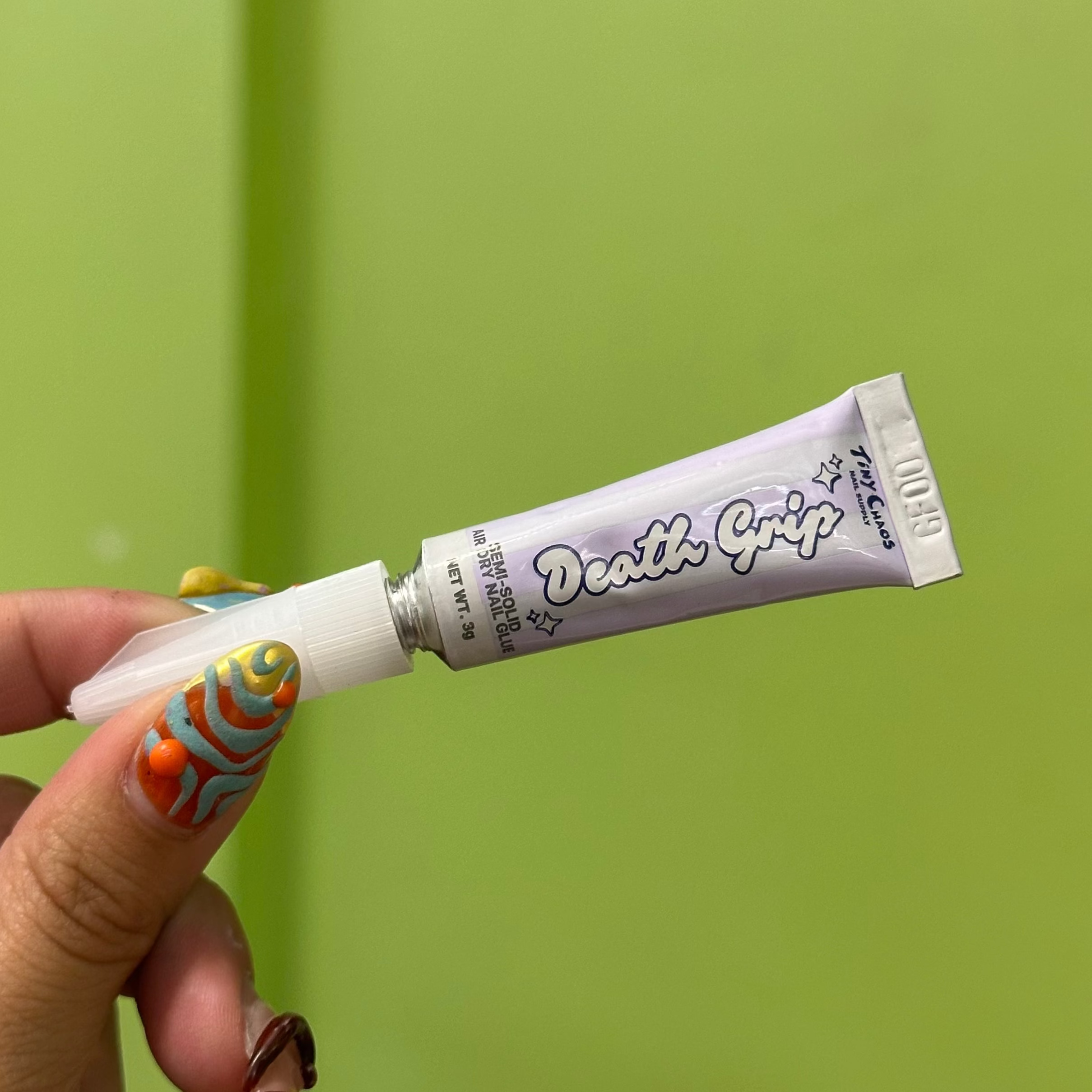 DEATH GRIP: Semi-Solid Air Dry Nail Glue (3g)
