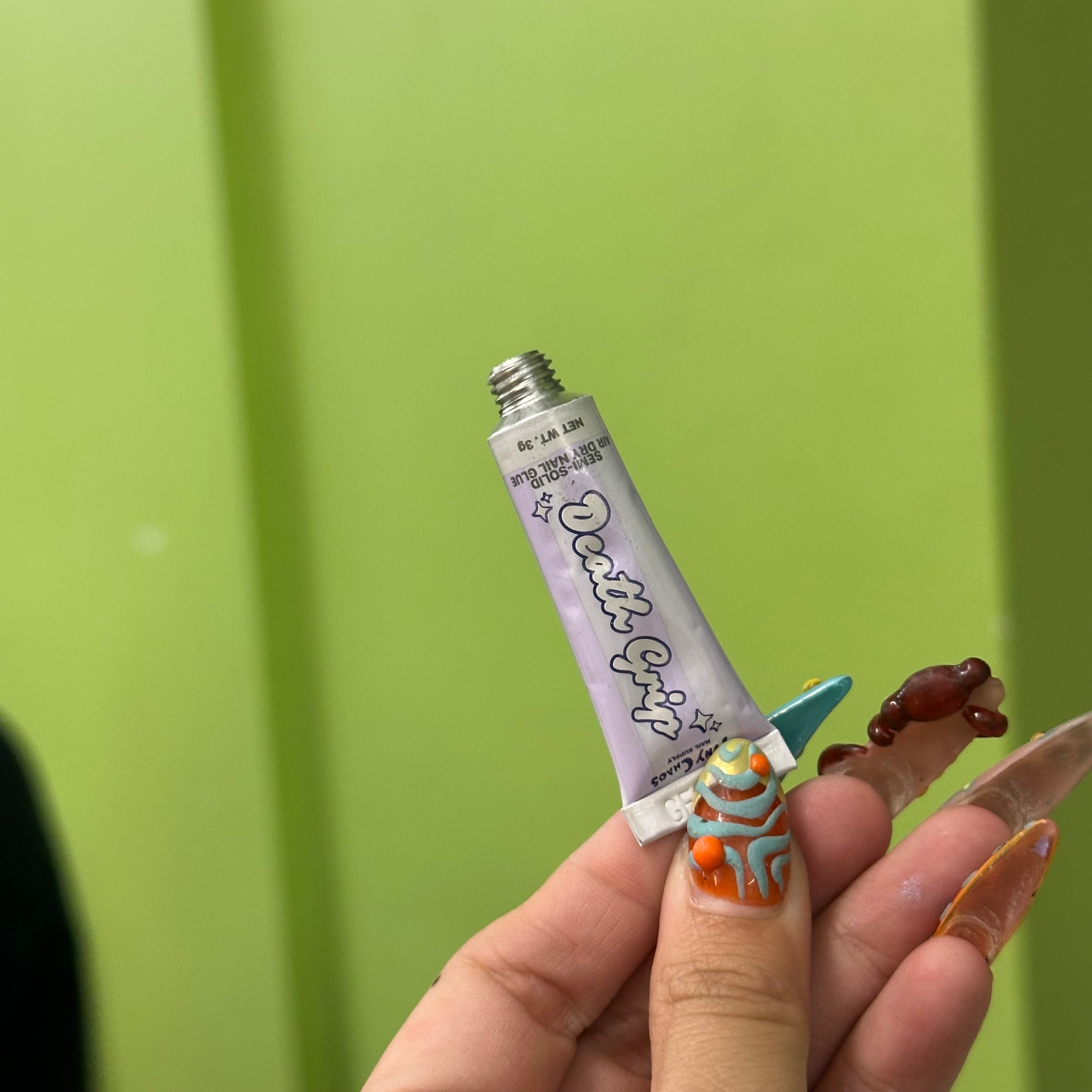 DEATH GRIP: Semi-Solid Air Dry Nail Glue (3g)
