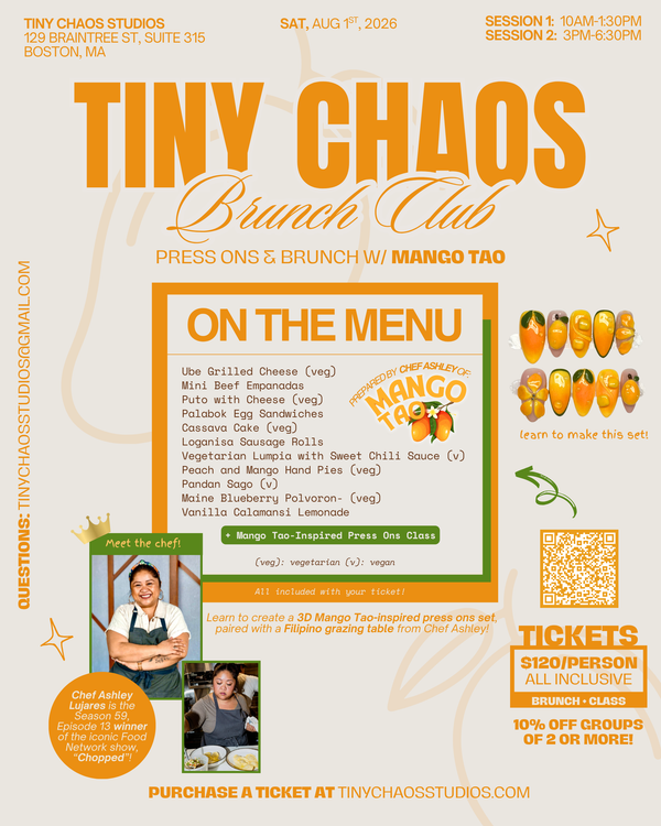 Tiny Chaos x Mango Tao Social: Filipino Bites & Press-On Nights