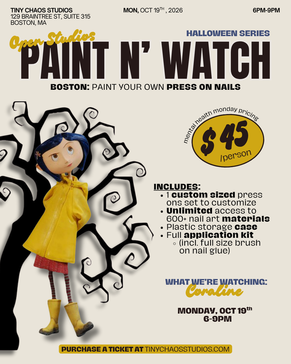 Paint n' Watch: Coraline - Open Studios