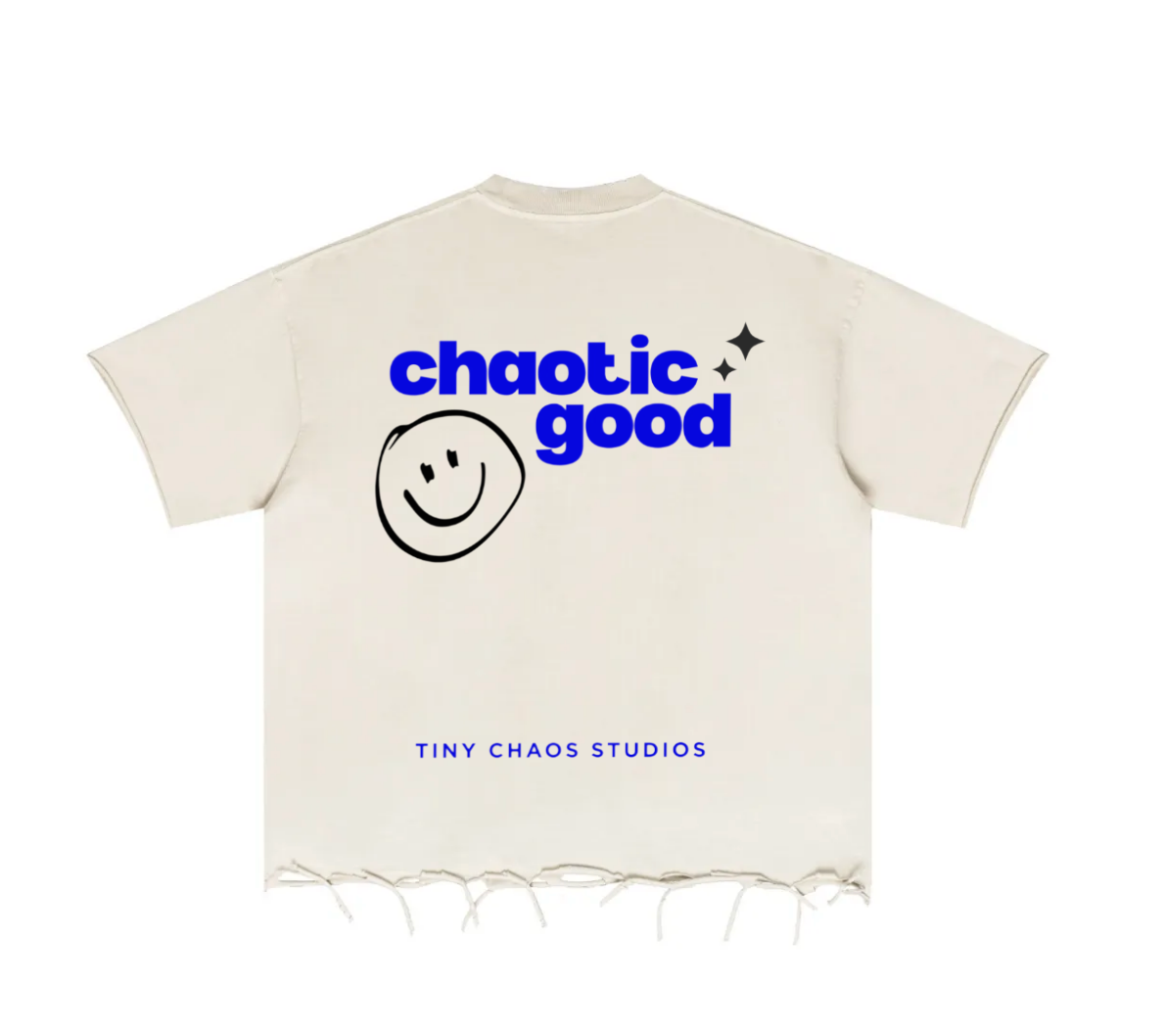 Chaotic Good - Heavyweight Distressed Boxy Tee (Pre-Order)